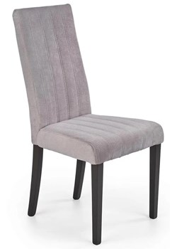 Pikowane krzesło do jadalni Iston 2X - popielate ze sklepu Edinos.pl w kategorii Krzesła - zdjęcie 173447743