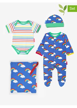 Toby Tiger 4-częściowy zestaw &quot;Rainbow&quot; w kolorze niebieskim ze wzorem ze sklepu Limango Polska w kategorii Odzież dla niemowląt - zdjęcie 173448314