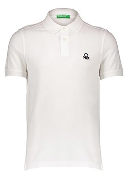 Benetton Koszulka polo w kolorze białym ze sklepu Limango Polska w kategorii T-shirty męskie - zdjęcie 173448433