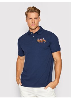 Polo Ralph Lauren Polo Ssl 710814437003 Granatowy Slim Fit ze sklepu MODIVO w kategorii T-shirty męskie - zdjęcie 173449081
