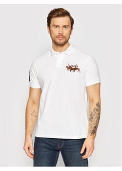 Polo Ralph Lauren Polo 710814437002 Biały Custom Fit ze sklepu MODIVO w kategorii T-shirty męskie - zdjęcie 173449103