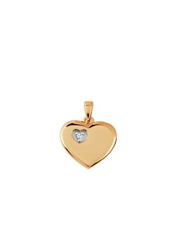 Zawieszka złota z diamentem - serce ze sklepu YES.pl w kategorii Zawieszki - zdjęcie 173450571
