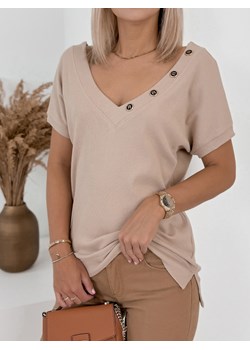 bluzka pulse beżowa uni ze sklepu UBRA w kategorii Bluzki damskie - zdjęcie 173451801