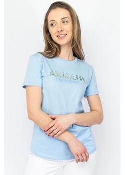 t-shirt damski armani exchange 3dyt13 yj8qz 15dd niebieski ze sklepu Royal Shop w kategorii Bluzki damskie - zdjęcie 173452253