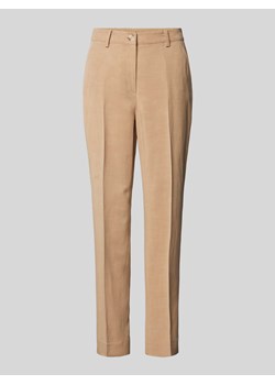 Spodnie materiałowe o kroju regular fit z kantami ze sklepu Peek&Cloppenburg  w kategorii Spodnie damskie - zdjęcie 173452601