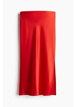 H & M - Spódnica z krepowanej satyny - Czerwony ze sklepu H&M w kategorii Spódnice - zdjęcie 173452990