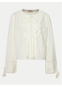 TWINSET Bluzka 241TT2010 Biały Regular Fit ze sklepu MODIVO w kategorii Bluzki damskie - zdjęcie 173454970