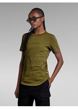G-Star Koszulka w kolorze khaki ze sklepu Limango Polska w kategorii Bluzki damskie - zdjęcie 173455102