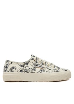 Tenisówki Superga Sketched Flowers 2750 S6122NW Beżowy ze sklepu eobuwie.pl w kategorii Trampki damskie - zdjęcie 173456262