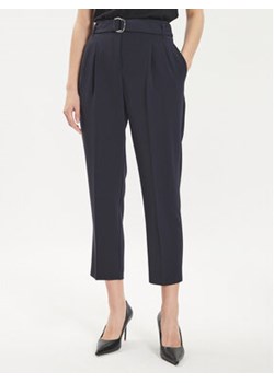 Boss Spodnie materiałowe Tapiah 50490037 Granatowy Regular Fit ze sklepu MODIVO w kategorii Spodnie damskie - zdjęcie 173456592