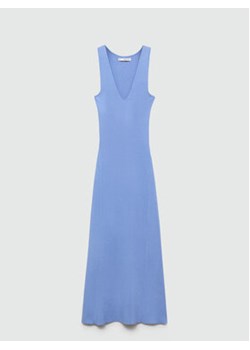Mango Sukienka dzianinowa Linda 77050335 Niebieski Slim Fit ze sklepu MODIVO w kategorii Sukienki - zdjęcie 173456810