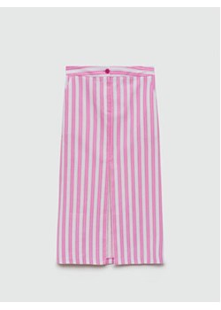 Mango Spódnica midi Capri 77080353 Różowy Regular Fit ze sklepu MODIVO w kategorii Spódnice - zdjęcie 173456850