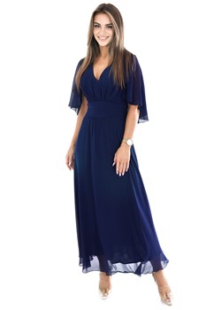 Sukienka FSU1096 GRANATOWY połysk ze sklepu fokus.pl w kategorii Sukienki - zdjęcie 173458433