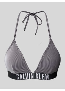 Top bikini z elastycznym paskiem z logo ze sklepu Peek&Cloppenburg  w kategorii Stroje kąpielowe - zdjęcie 173459811