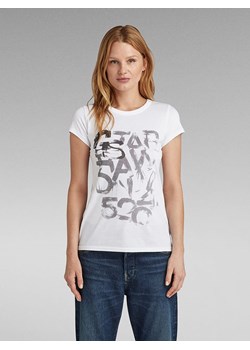G-Star Koszulka w kolorze białym ze sklepu Limango Polska w kategorii Bluzki damskie - zdjęcie 173460601