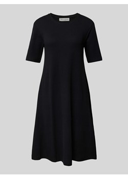 Sukienka o długości do kolan w jednolitym kolorze ze sklepu Peek&Cloppenburg  w kategorii Sukienki - zdjęcie 173462011