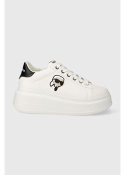 Karl Lagerfeld sneakersy skórzane ANAKAPRI kolor biały KL63530N ze sklepu ANSWEAR.com w kategorii Buty sportowe damskie - zdjęcie 173463313