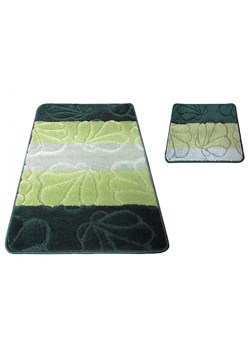 Zestaw zielonych dywaników łazienkowych - Visto 3X ze sklepu Edinos.pl w kategorii Dywaniki łazienkowe - zdjęcie 173464122