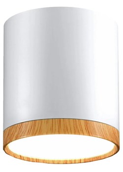 Biała nowoczesna lampa sufitowa tuba - K073-Renec ze sklepu Edinos.pl w kategorii Lampy sufitowe - zdjęcie 173464261