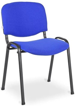Niebieskie sztaplowane krzesło konferencyjne ISO - Ilosso 3X ze sklepu Edinos.pl w kategorii Krzesła - zdjęcie 173464961
