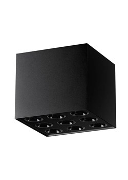 Czarny kwadratowy plafon spot sufitowy LED - A408-Doki ze sklepu Edinos.pl w kategorii Lampy sufitowe - zdjęcie 173464992
