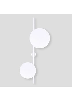 Biały minimalistyczny kinkiet 2 koła - A480-Izor ze sklepu Edinos.pl w kategorii Lampy ścienne - zdjęcie 173465592