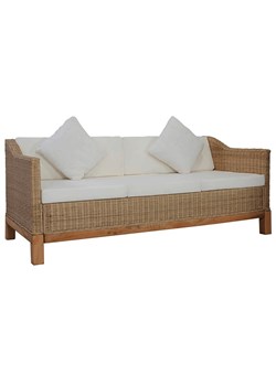 Sofa trzyosobowa Otma 3B - naturalny rattan ze sklepu Edinos.pl w kategorii Sofy i kanapy - zdjęcie 173465804