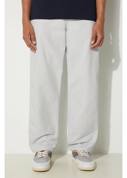 Carhartt WIP spodnie Single Knee Pant męskie kolor szary w fasonie chinos I031497.29J02 ze sklepu PRM w kategorii Spodnie męskie - zdjęcie 173466133