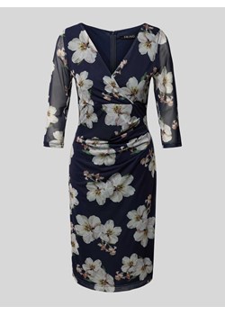 Sukienka koktajlowa o długości do kolan z kwiatowym wzorem ze sklepu Peek&Cloppenburg  w kategorii Sukienki - zdjęcie 173466243