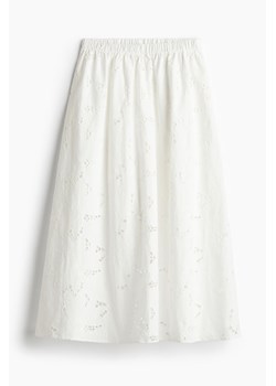 H & M - Spódnica z haftem angielskim - Biały ze sklepu H&M w kategorii Spódnice - zdjęcie 173466391