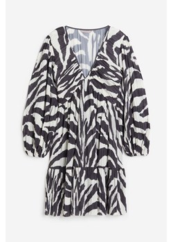 H & M - Plisowana sukienka dżersejowa - Szary ze sklepu H&M w kategorii Sukienki - zdjęcie 173466411
