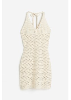 H & M - Sukienka mini o wyglądzie szydełkowej robótki - Beżowy ze sklepu H&M w kategorii Sukienki - zdjęcie 173466414
