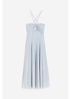 H & M - Plisowana sukienka z mocowaniem na karku - Niebieski ze sklepu H&M w kategorii Sukienki - zdjęcie 173466420