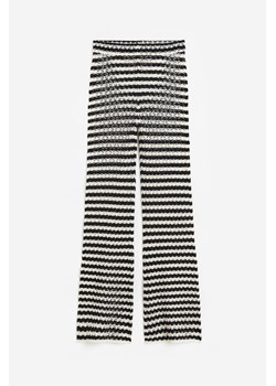 H & M - Dzianinowe spodnie plażowe - Biały ze sklepu H&M w kategorii Spodnie damskie - zdjęcie 173466431