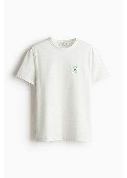 H & M - T-shirt COOLMAX Regular Fit - Biały ze sklepu H&M w kategorii T-shirty męskie - zdjęcie 173466434