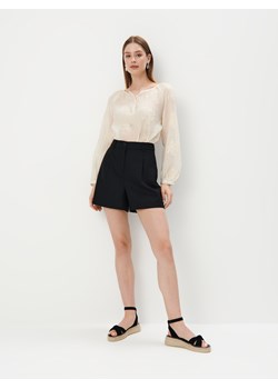 Mohito - Elegancka kremowa bluzka - beżowy ze sklepu Mohito w kategorii Bluzki damskie - zdjęcie 173467110