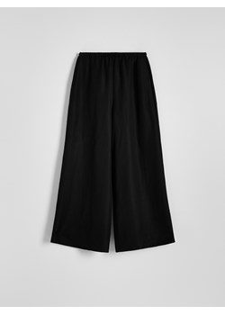 Reserved - Spodnie z lnem - czarny ze sklepu Reserved w kategorii Spodnie damskie - zdjęcie 173470561