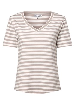 Marie Lund T-shirt damski Kobiety Bawełna taupe w paski ze sklepu vangraaf w kategorii Bluzki damskie - zdjęcie 173471323