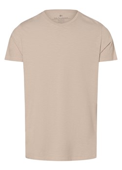 Nils Sundström Koszulka męska Mężczyźni Bawełna beżowy jednolity ze sklepu vangraaf w kategorii T-shirty męskie - zdjęcie 173471331