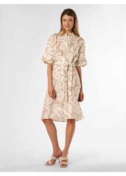 Gant Lniana sukienka damska Kobiety len piaskowy wzorzysty ze sklepu vangraaf w kategorii Sukienki - zdjęcie 173472324