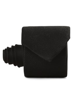 Calvin Klein Krawat męski Mężczyźni czarny wypukły wzór tkaniny ze sklepu vangraaf w kategorii Krawaty - zdjęcie 173472330