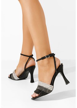 Czarne eleganckie sandały Halina ze sklepu Zapatos w kategorii Sandały damskie - zdjęcie 173472432