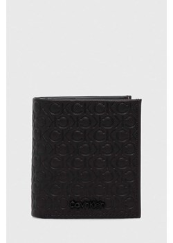 Calvin Klein portfel skórzany męski kolor czarny K50K511921 ze sklepu ANSWEAR.com w kategorii Portfele męskie - zdjęcie 173473141