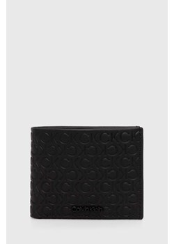 Calvin Klein portfel skórzany męski kolor czarny K50K511937 ze sklepu ANSWEAR.com w kategorii Portfele męskie - zdjęcie 173473152