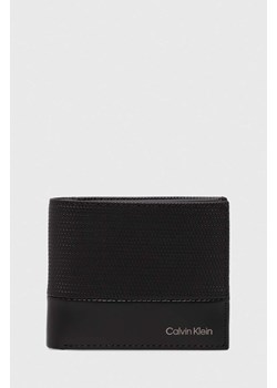 Calvin Klein portfel skórzany męski kolor czarny K50K512423 ze sklepu ANSWEAR.com w kategorii Portfele męskie - zdjęcie 173473173