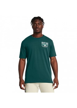 Męska koszulka treningowa Under Armour Project Rock Day Grphc SS - zielona ze sklepu Sportstylestory.com w kategorii T-shirty męskie - zdjęcie 173475414