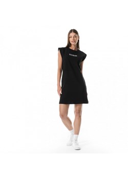 Damska sukienka shirtowa Guess Athena Jersey Dress - czarna ze sklepu Sportstylestory.com w kategorii Sukienki - zdjęcie 173475494