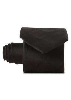 Calvin Klein Jedwabny krawat męski Mężczyźni czarny wzorzysty ze sklepu vangraaf w kategorii Krawaty - zdjęcie 173475583