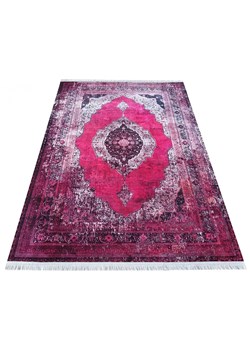 Różowy prostokątny dywan w stylu vintage - Madix ze sklepu Edinos.pl w kategorii Dywany - zdjęcie 173475791