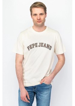 t-shirt męski pepe jeans pm509220 beżowy ze sklepu Royal Shop w kategorii T-shirty męskie - zdjęcie 173478333